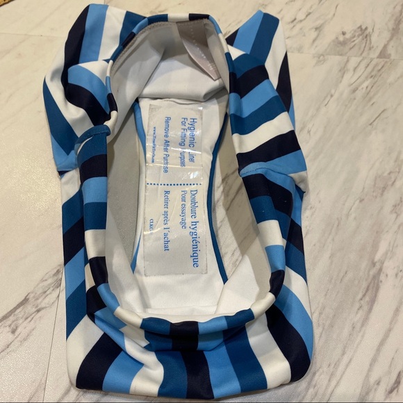 New! Chelsea28 Stripe High Waisted Bikini Bottoms - Picture 10 of 11